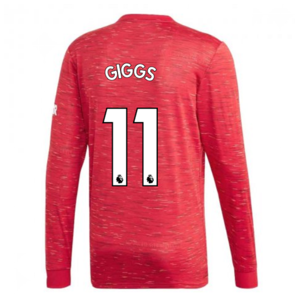 (3XL) 2020-2021 Man Utd Adidas Home Long Sleeve Shirt (GIGGS 11)