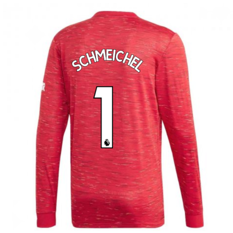 Adidas (M) 2020-2021 Man Utd Home Long Sleeve Shirt (Schmeichel 1)