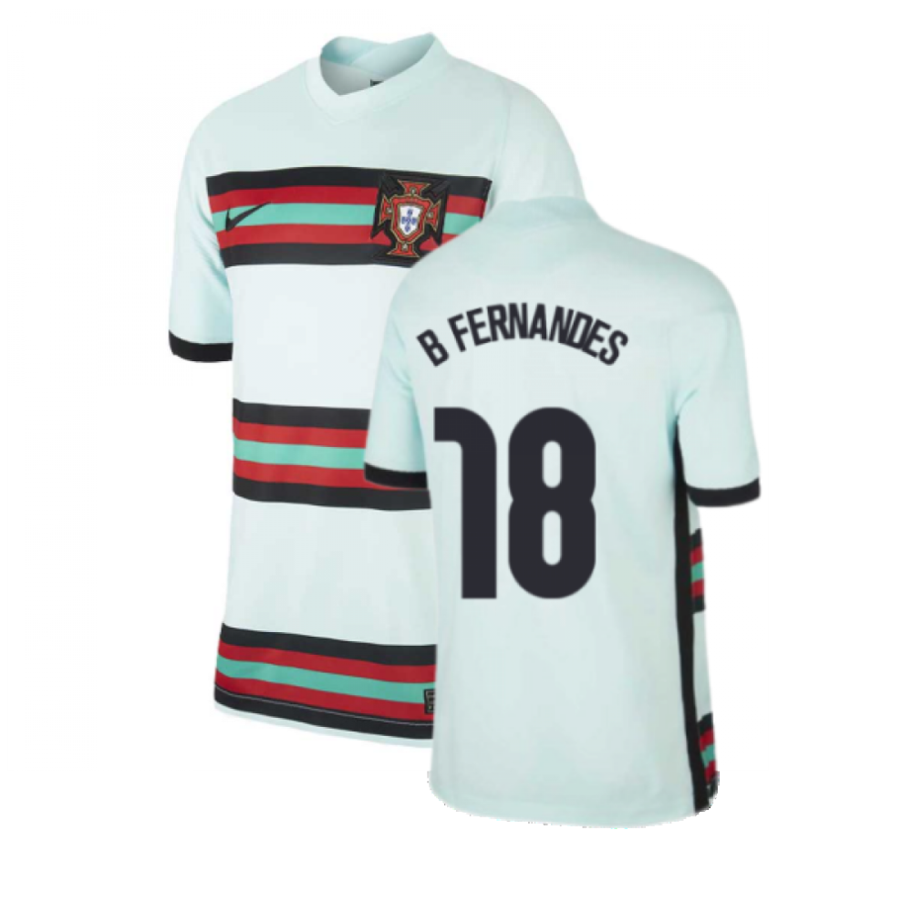 (SB) 2020-2021 Portugal Away Nike Football Shirt (Kids) (B.Fernandes 8)