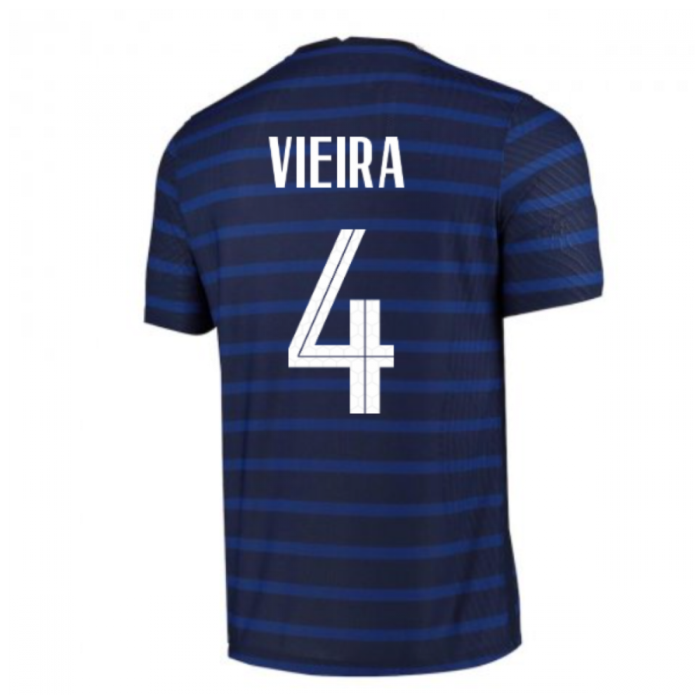 (L) 2020-2021 France Home Nike Vapor Match Shirt (VIEIRA 4)