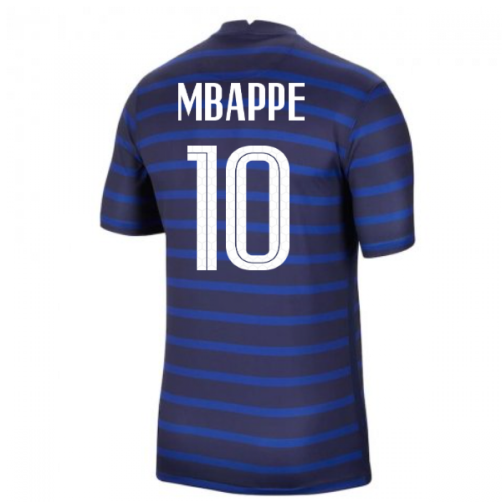 (S) 2020-2021 France Home Nike Football Shirt (MBAPPE 10)