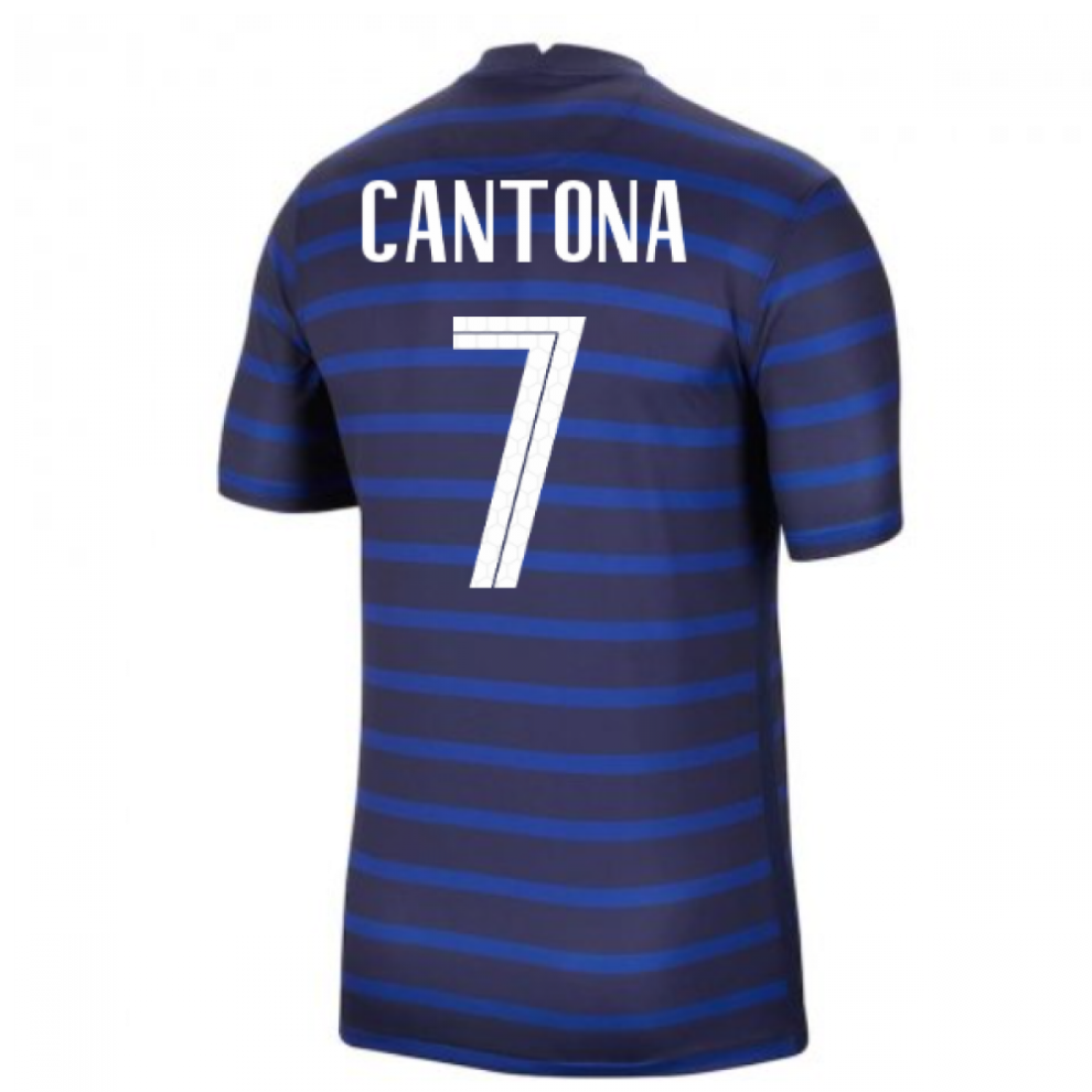 (L) 2020-2021 France Home Nike Football Shirt (CANTONA 7)