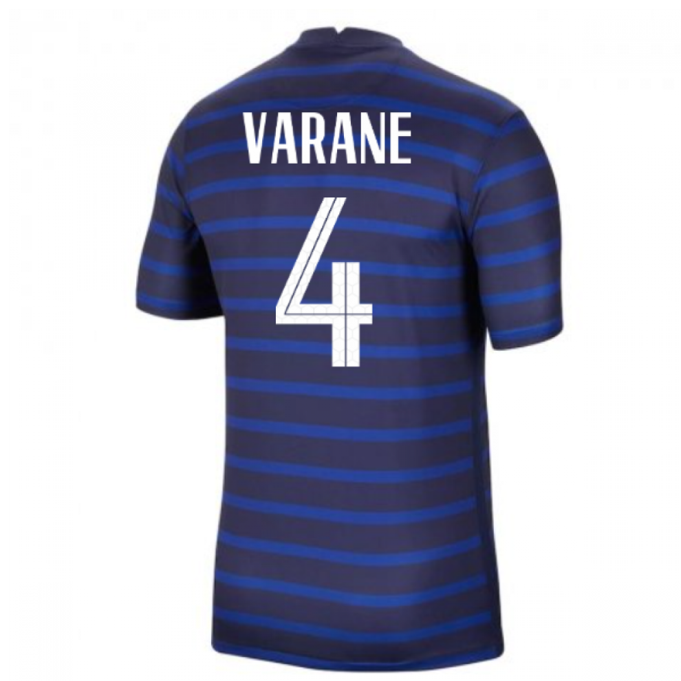 (M) 2020-2021 France Home Nike Football Shirt (VARANE 4)