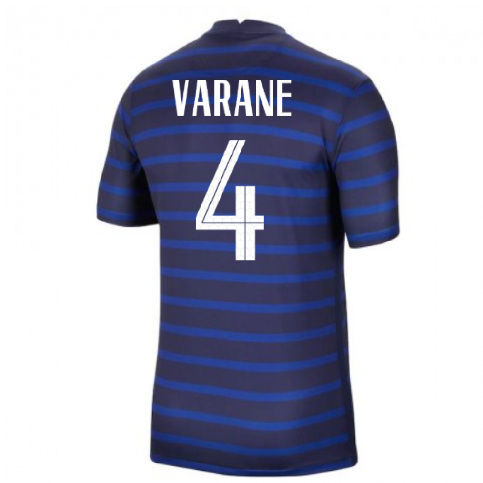 (S) 2020-2021 France Home Nike Football Shirt (VARANE 4)