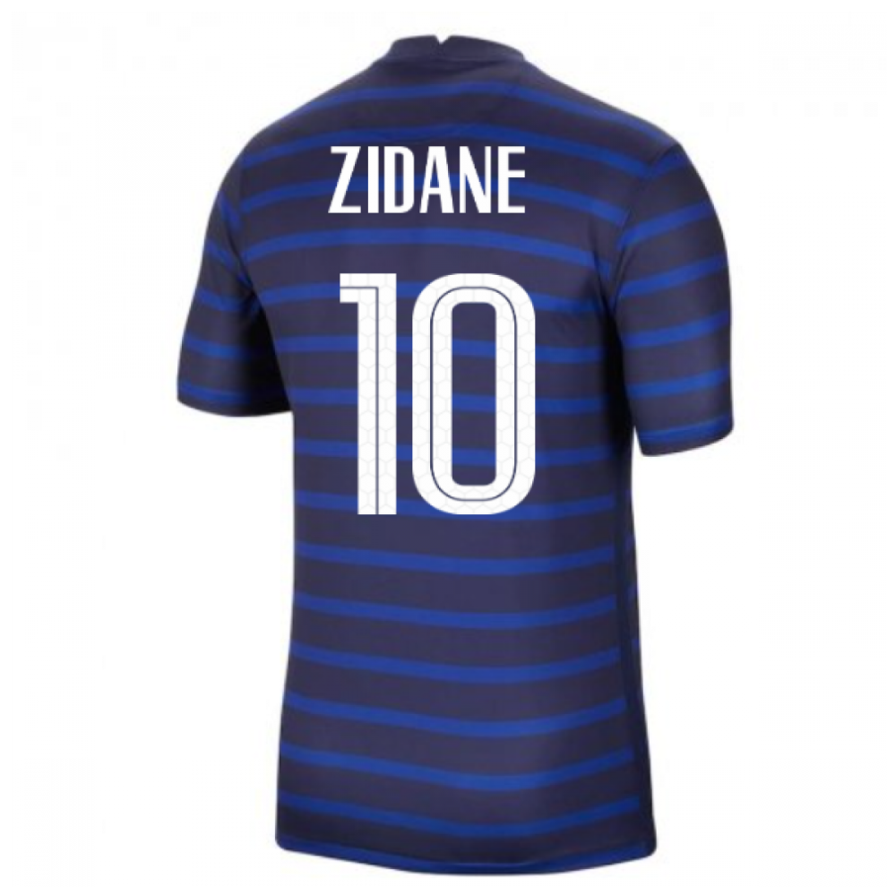 (M) 2020-2021 France Home Nike Football Shirt (ZIDANE 10)