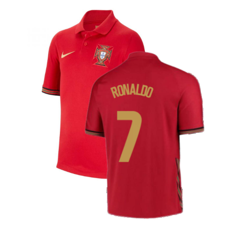 Nike (Sb) 2020-2021 Portugal Home Shirt (Kids) (Ronaldo 7) Red