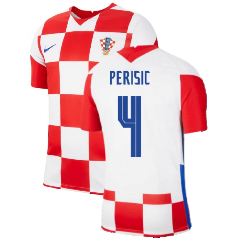 (S) 2020-2021 Croatia Home Nike Football Shirt (PERISIC 4)