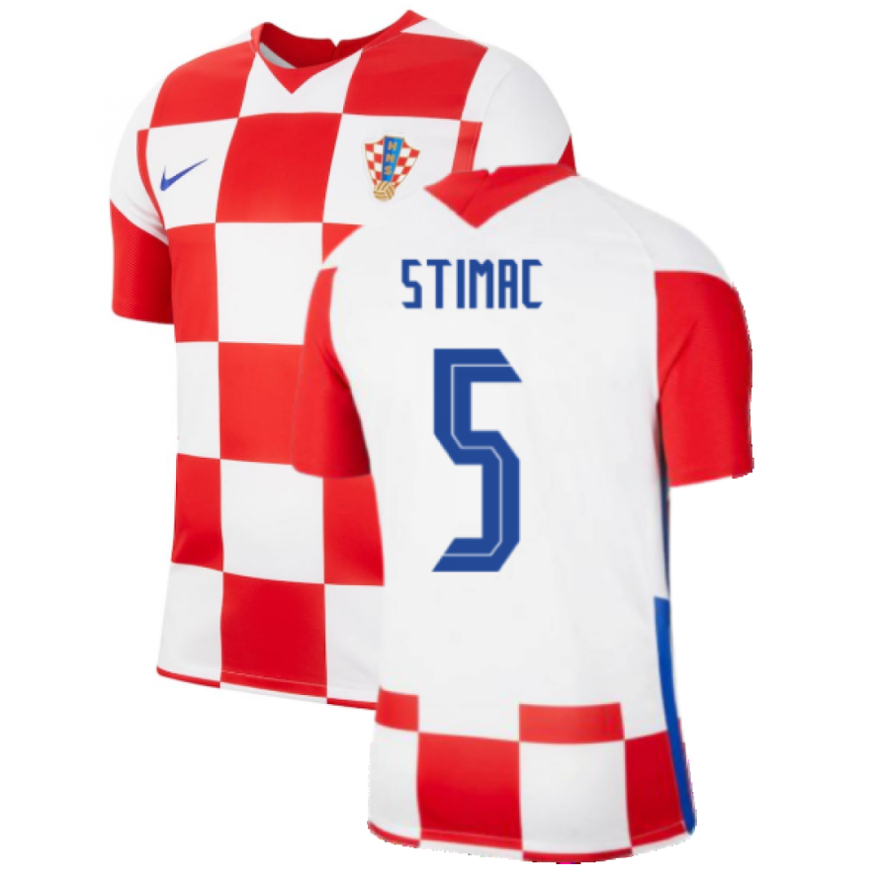 (S) 2020-2021 Croatia Home Nike Football Shirt (STIMAC 5)