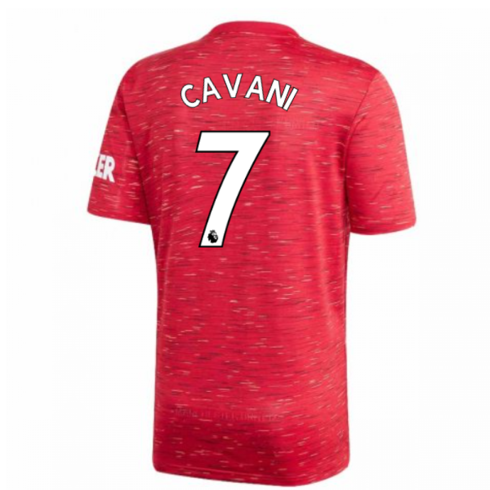 (MB) 2020-2021 Man Utd Adidas Home Football Shirt (Kids) (CAVANI 7)