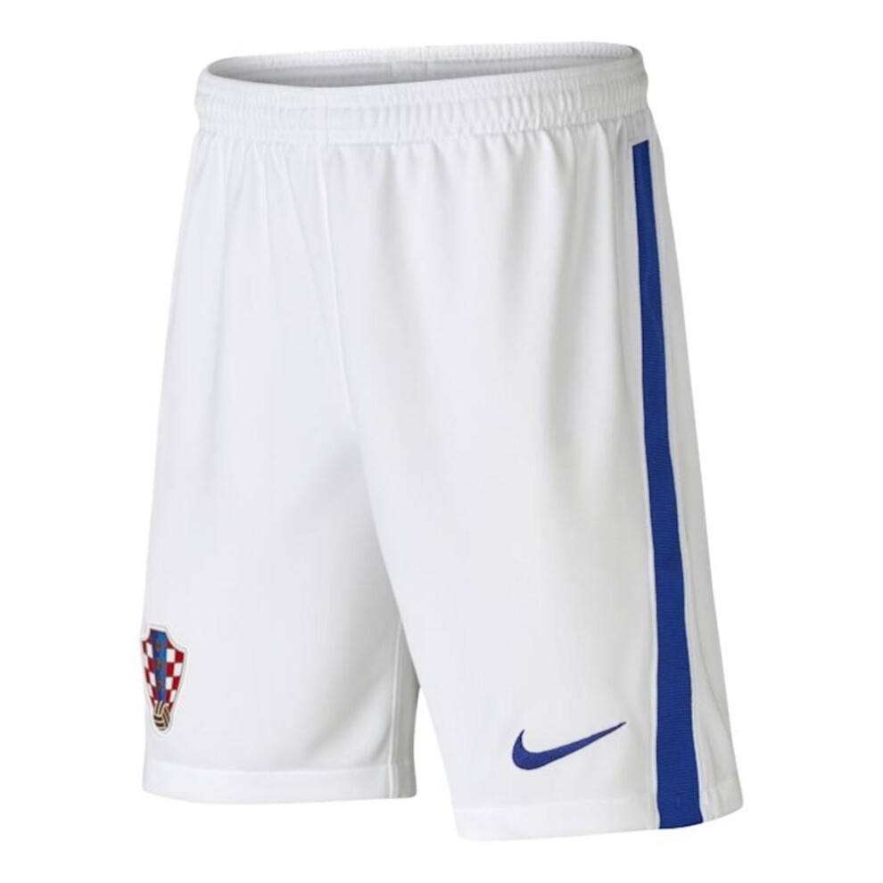 (MB) 2020-2021 Croatia Home Shorts (White) - Kids