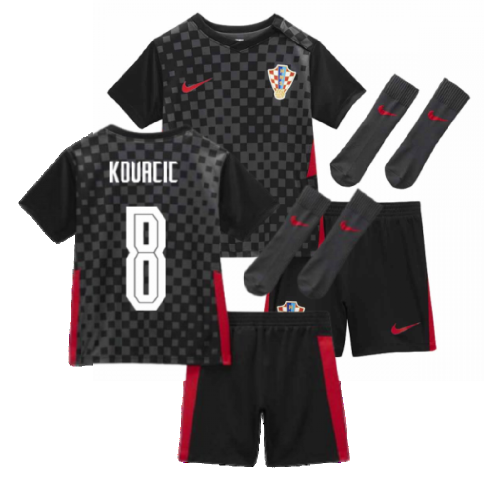 (LB) 2020-2021 Croatia Little Boys Away Mini Kit (KOVACIC 8)