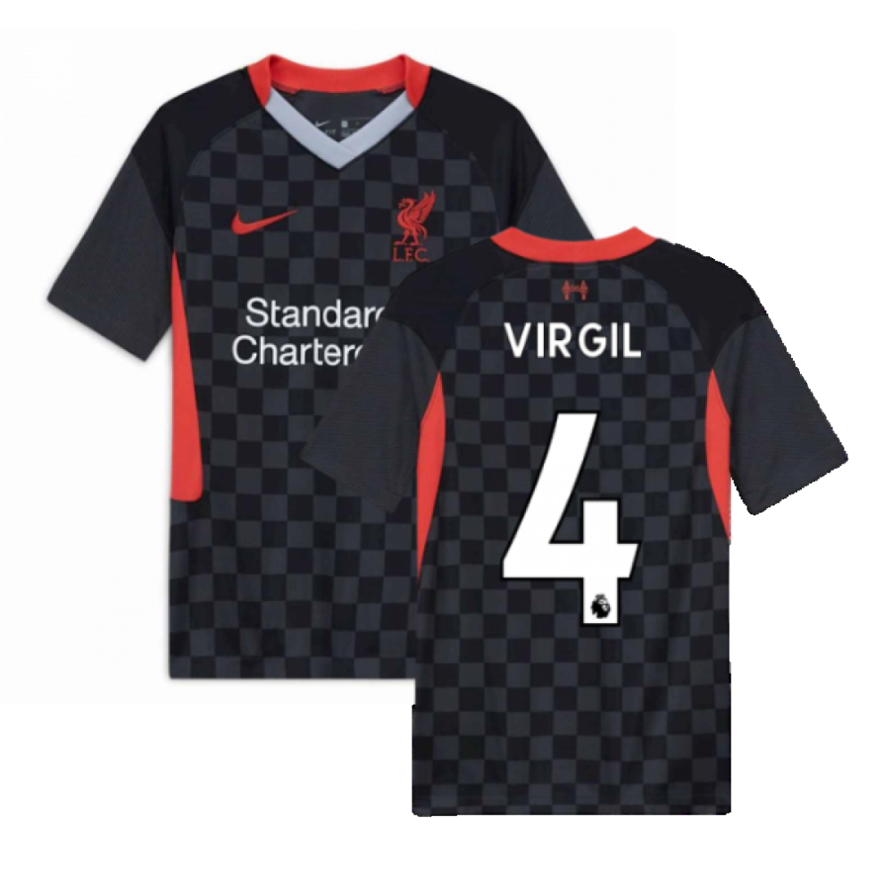 (XLB) 2020-2021 Liverpool Third Shirt (Kids) (VIRGIL 4)