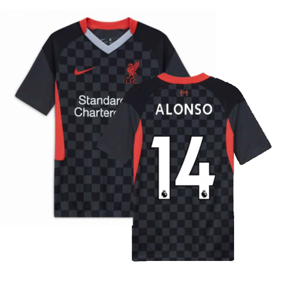 (XLB) 2020-2021 Liverpool Third Shirt (Kids) (ALONSO 14)