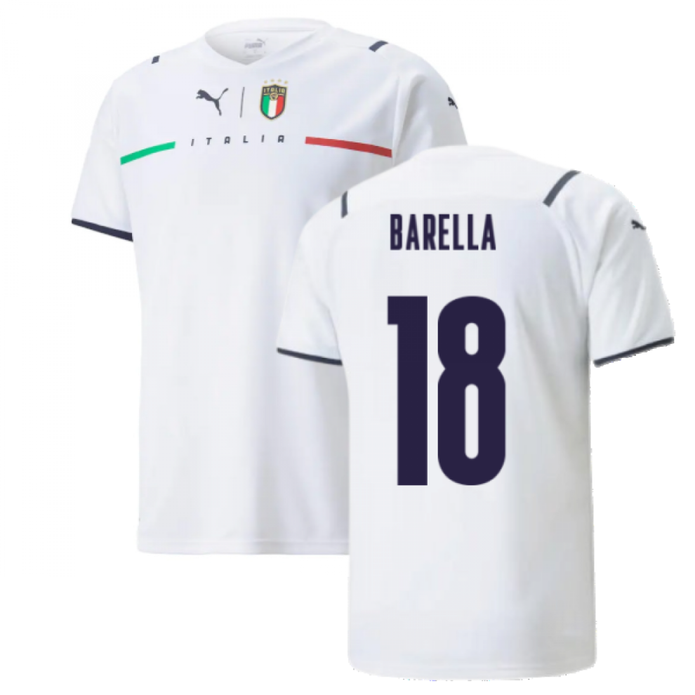 Puma (Xxl) 2021-2022 Italy Away Shirt (Barella 18)