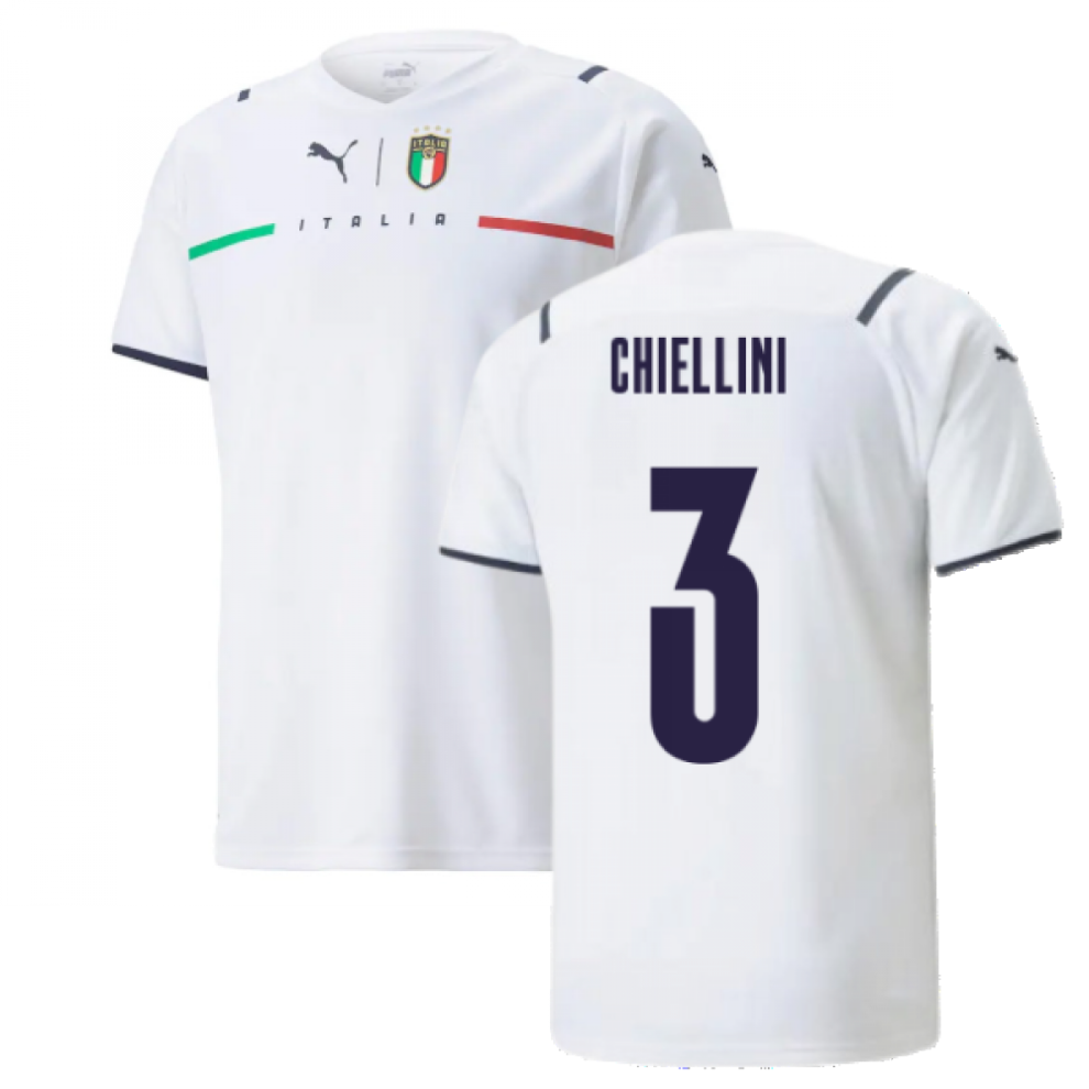 (XXL) 2021-2022 Italy Away Shirt (CHIELLINI 3)