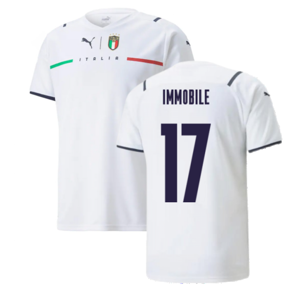 Puma (Xxl) 2021-2022 Italy Away Shirt (Immobile 17)