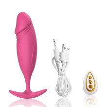(pink) Anal Vibrator for Men Prostate Massager Remote Control Dildo Butt Plug Vibrating Adult Sex Toys for Women Male Couples