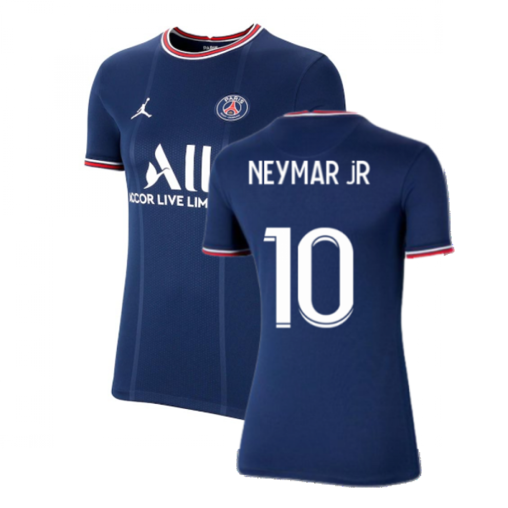 (L) PSG 2021-2022 Womens Home Shirt (NEYMAR JR 10)