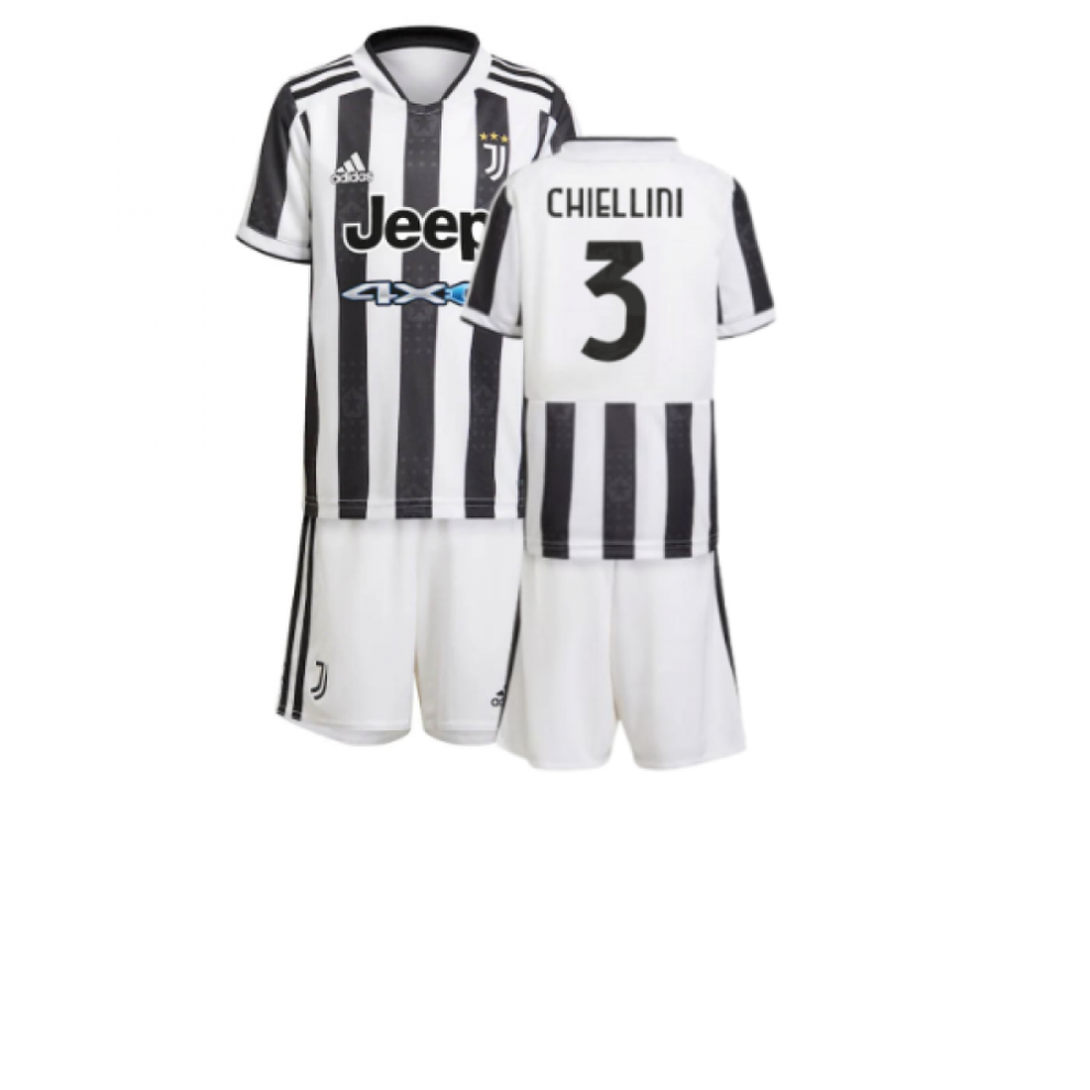 (18-24 Months) 2021-2022 Juventus Home Mini Kit (CHIELLINI 3)