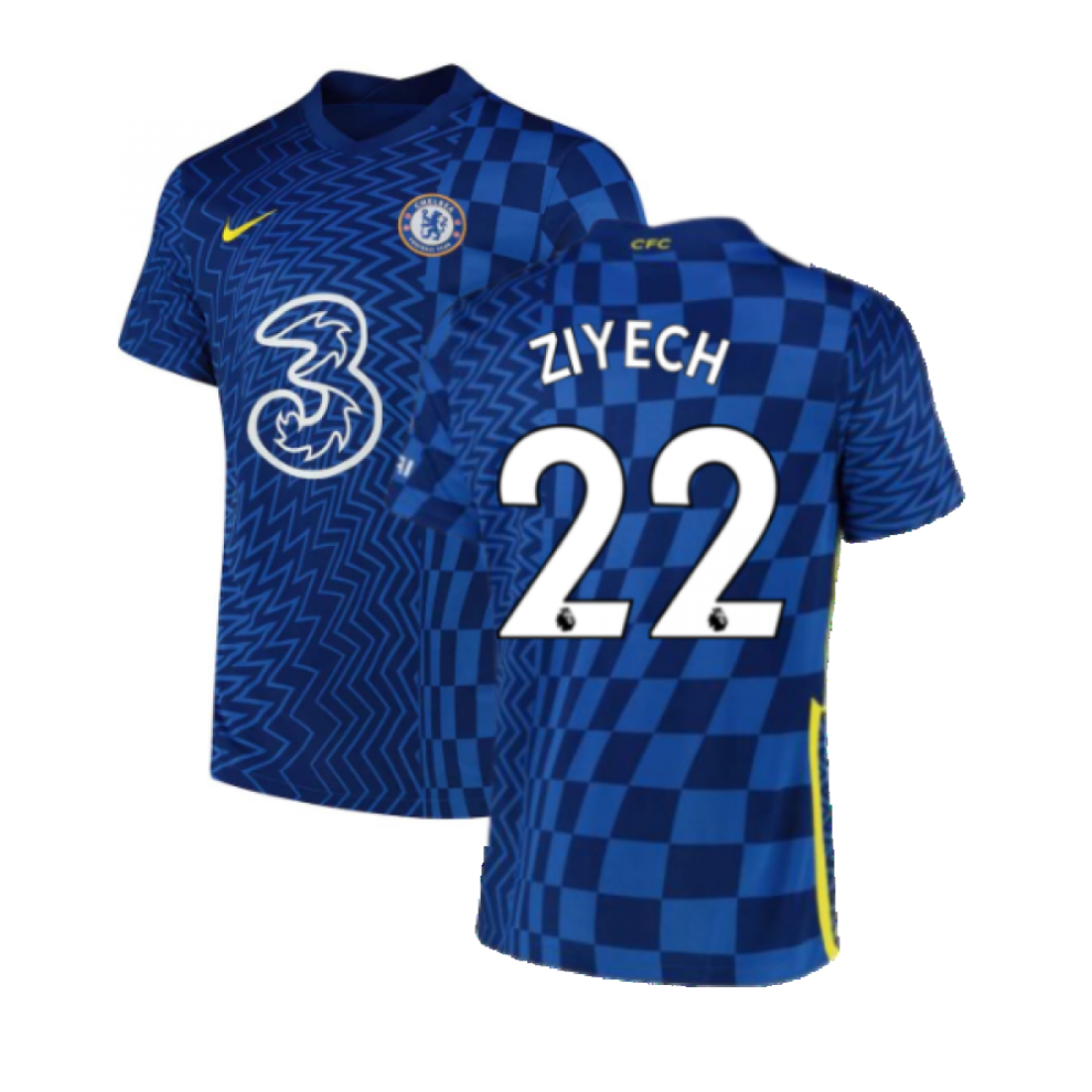 (XXL) 2021-2022 Chelsea Home Shirt (ZIYECH 22)