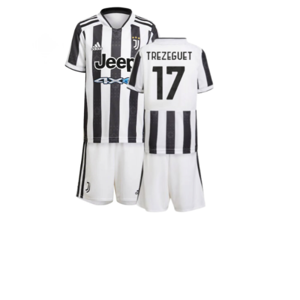 (18-24 Months) 2021-2022 Juventus Home Mini Kit (TREZEGUET 17)