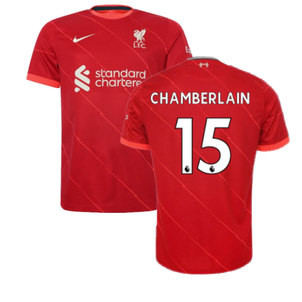 (S) Liverpool 2021-2022 Home Shirt (CHAMBERLAIN 15)