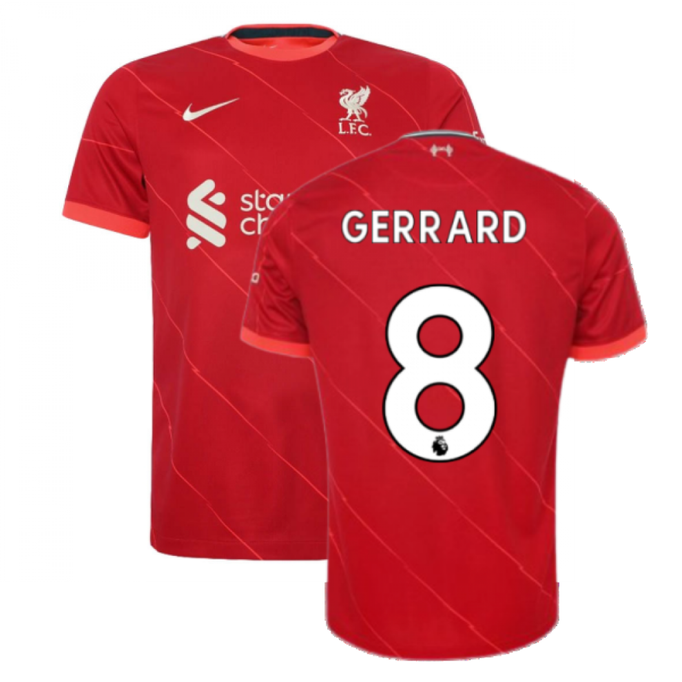 (SB) Liverpool 2021-2022 Home Shirt (Kids) (GERRARD 8)