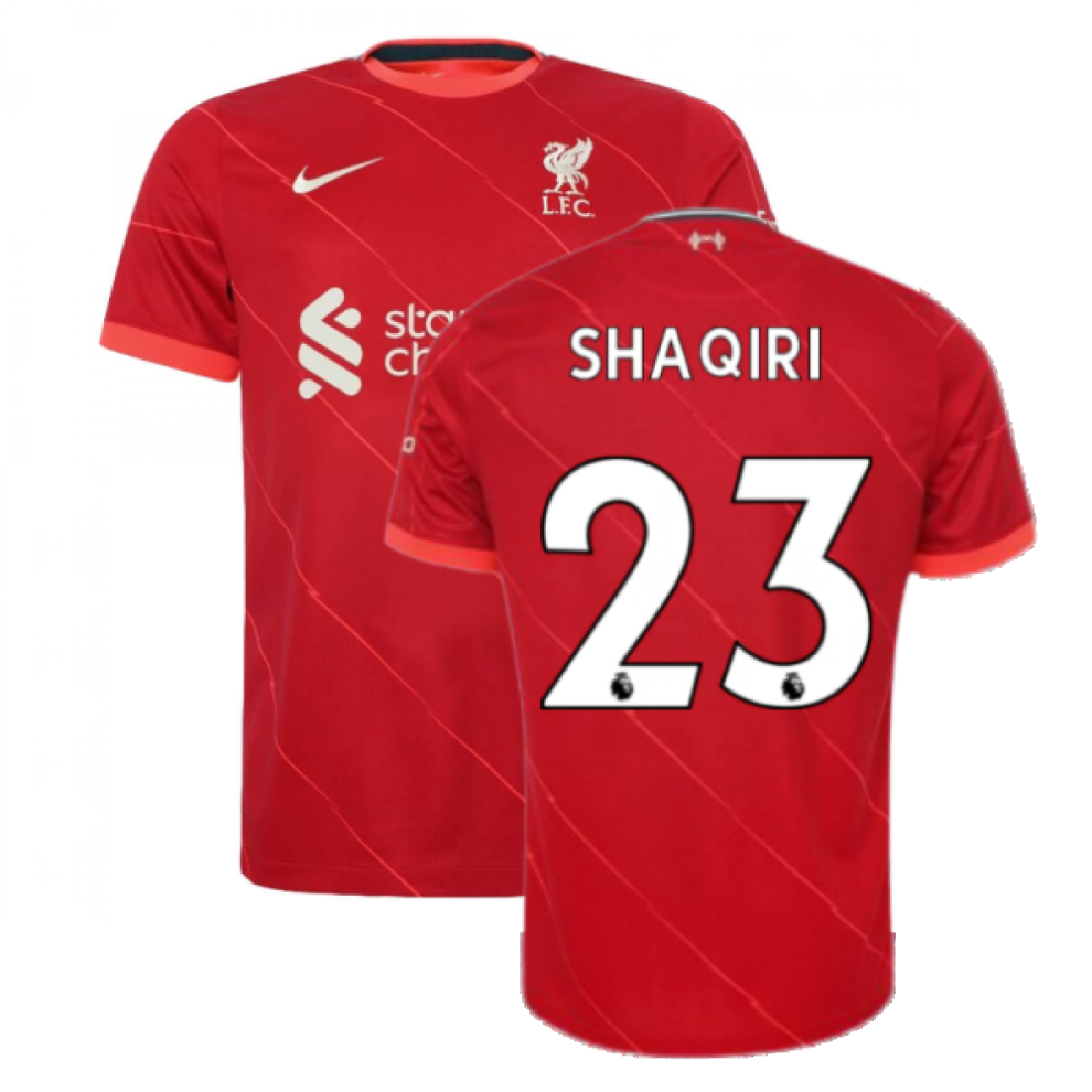 (SB) Liverpool 2021-2022 Home Shirt (Kids) (SHAQIRI 23)