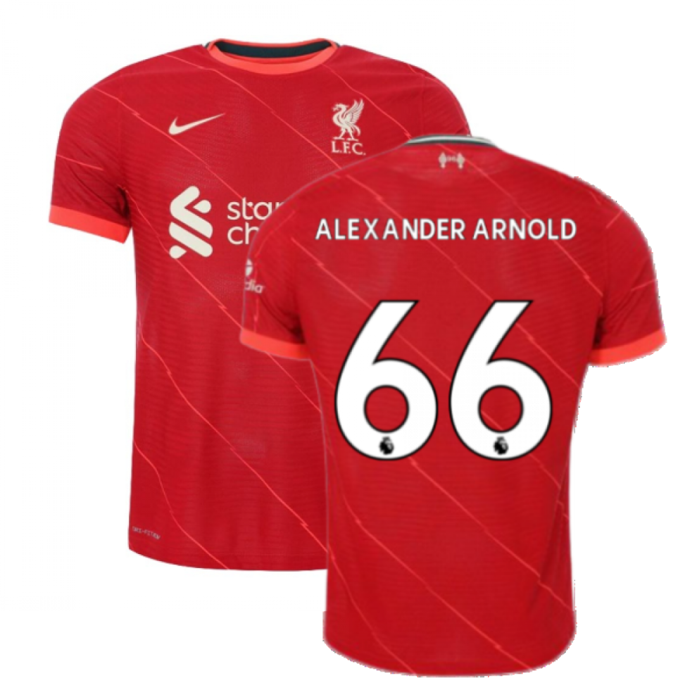 Nike (Xs) Liverpool 2021-2022 Vapor Home Shirt (Alexander Arnold 66)