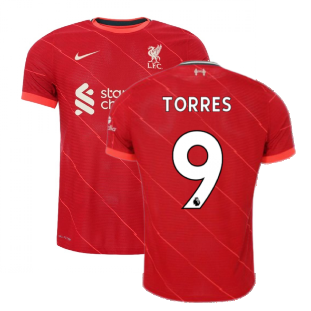(S) Liverpool 2021-2022 Vapor Home Shirt (TORRES 9)