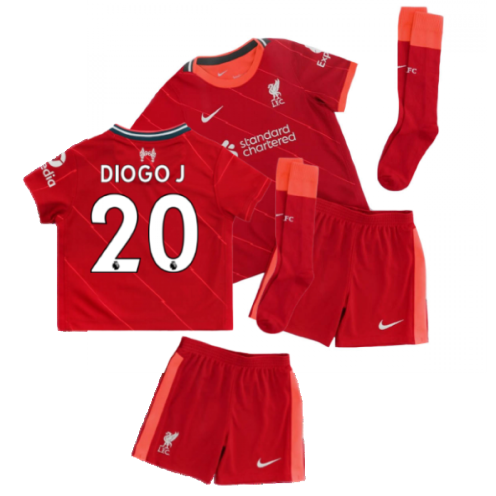 (LB) Liverpool 2021-2022 Home Little Boys Mini Kit (DIOGO J. 20)