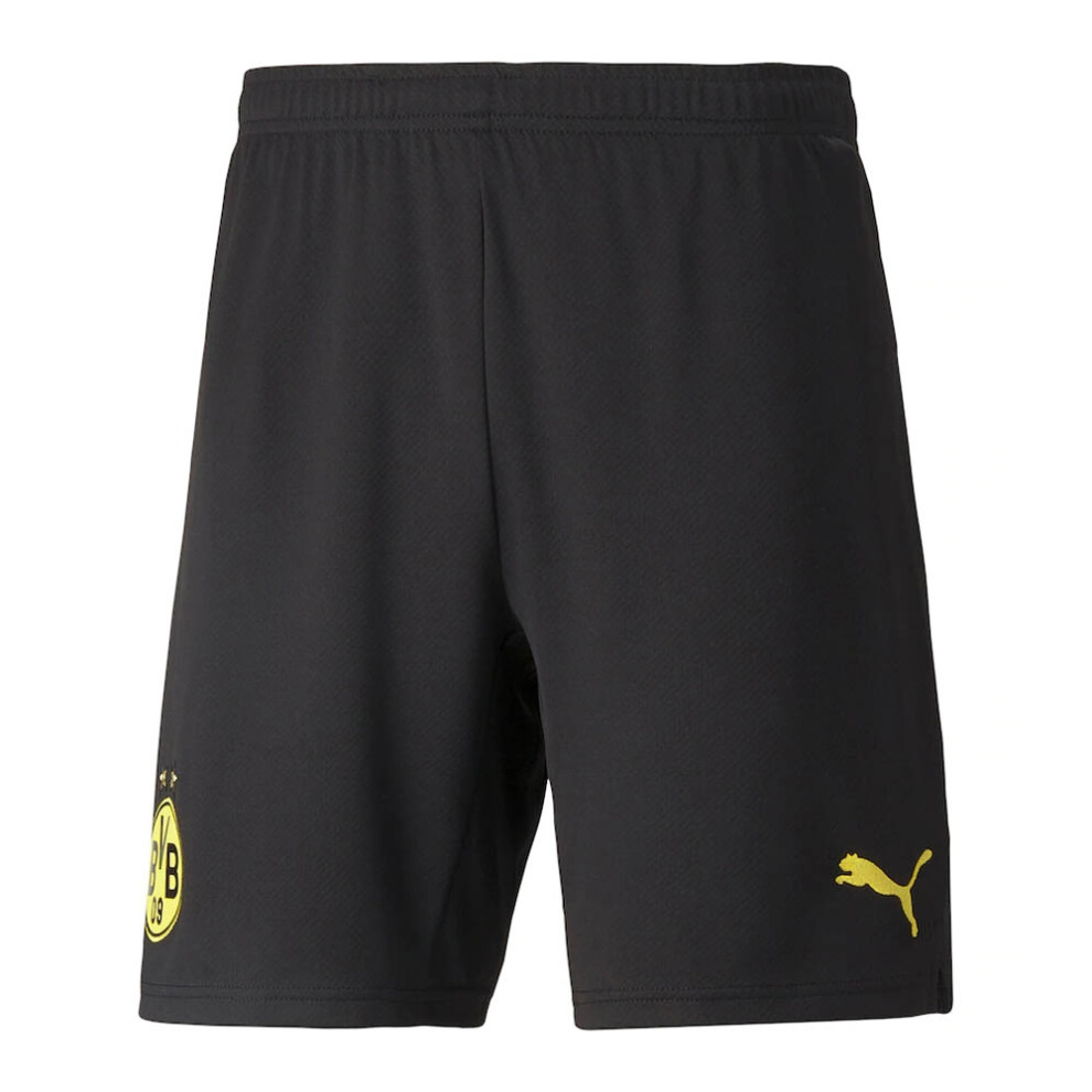 (XXL) 2021-2022 Borussia Dortmund Home Shorts (Black)