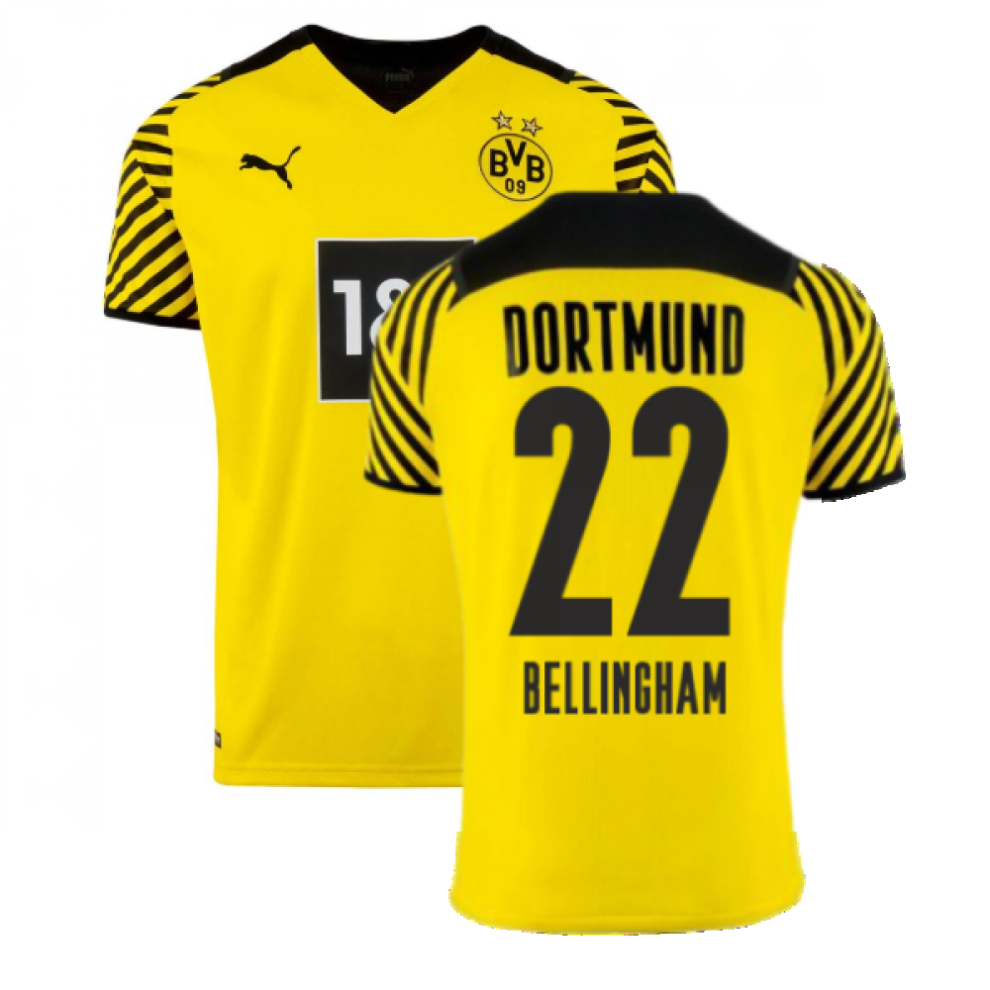 Puma (Sb) 2021-2022 Borussia Dortmund Home Shirt (Kids) (Bellingham 22)
