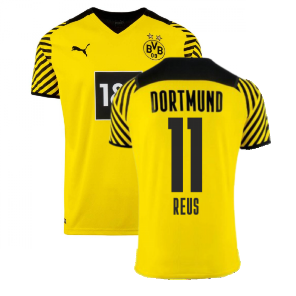 Puma (Xxlb) 2021-2022 Borussia Dortmund Home Shirt (Kids) (Reus 11)