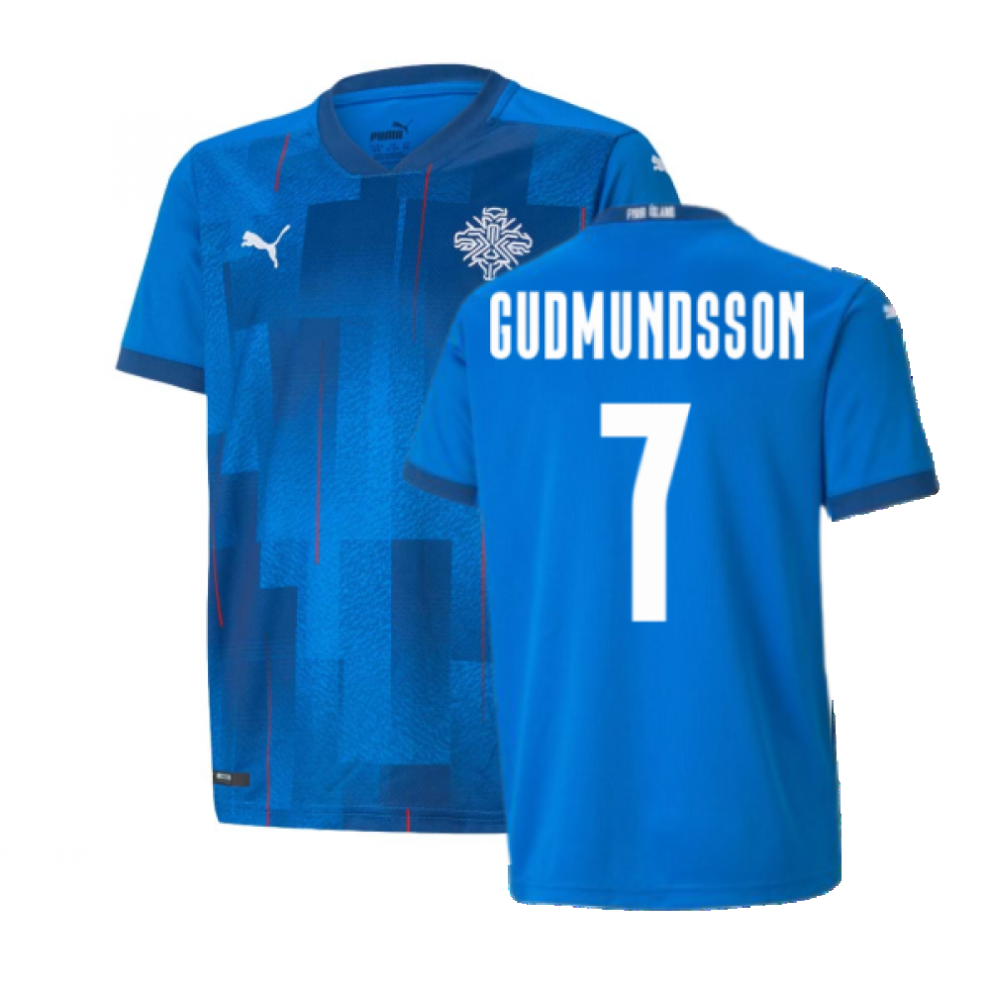 (XXL) 2021-2022 Iceland Home Shirt (Gudmundsson 7)