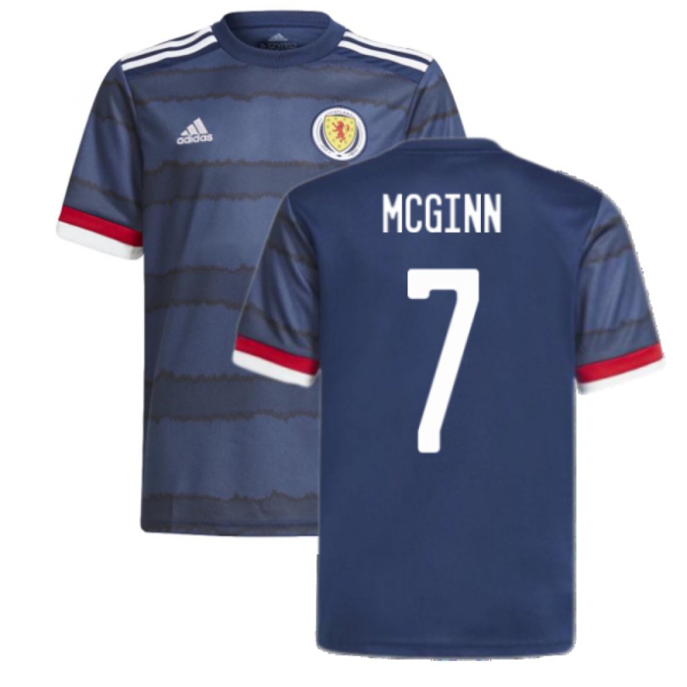 (L) 2020-2021 Scotland Home Adidas Football Shirt (McGinn 7)