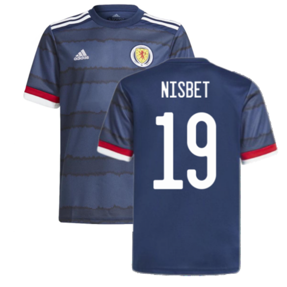 (L) 2020-2021 Scotland Home Adidas Football Shirt (Nisbet 19)