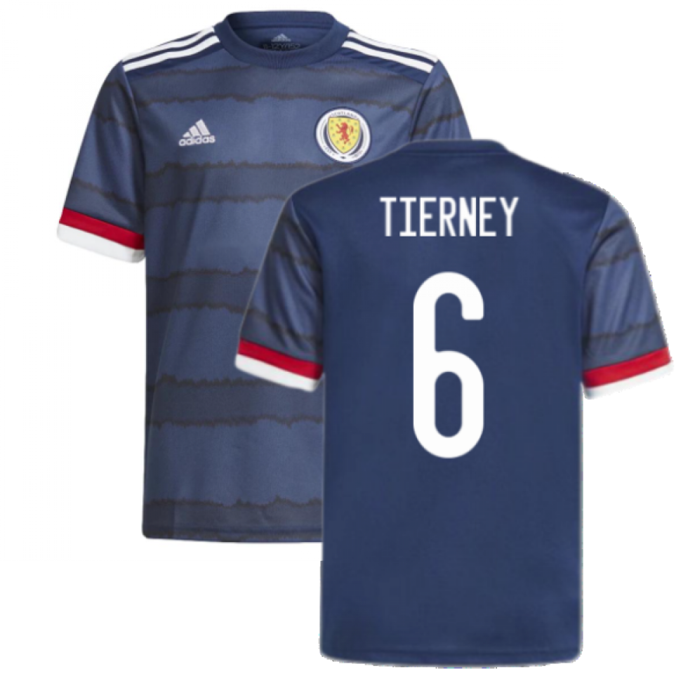 (XL) 2020-2021 Scotland Home Adidas Football Shirt (Tierney 6)