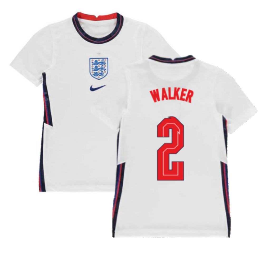 (SB) 2020-2021 England Home Nike Football Shirt (Kids) (Walker 2)