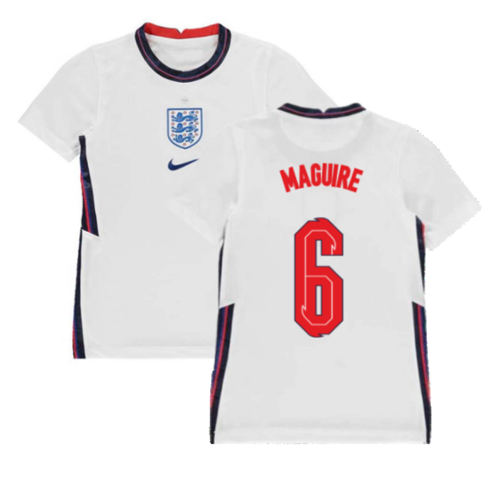 (SB) 2020-2021 England Home Nike Football Shirt (Kids) (Maguire 6)