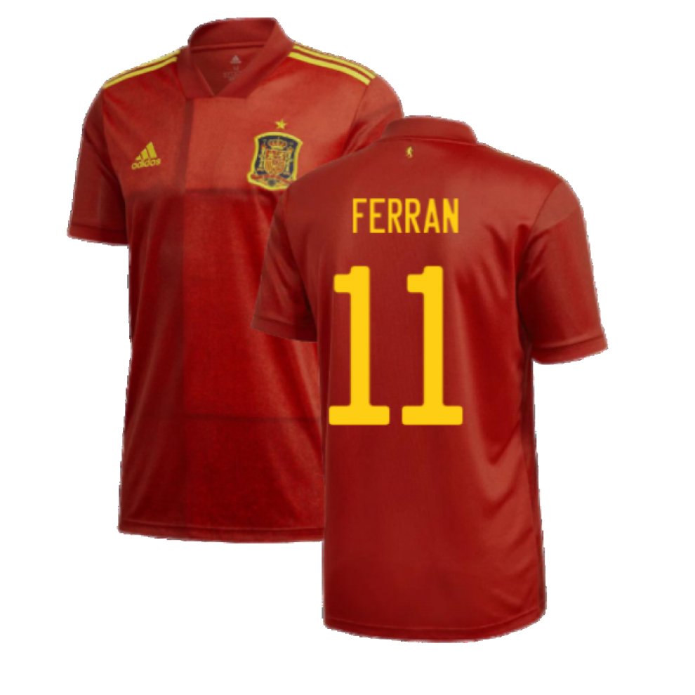 (XXL) 2020-2021 Spain Home Adidas Football Shirt (FERRAN 11)