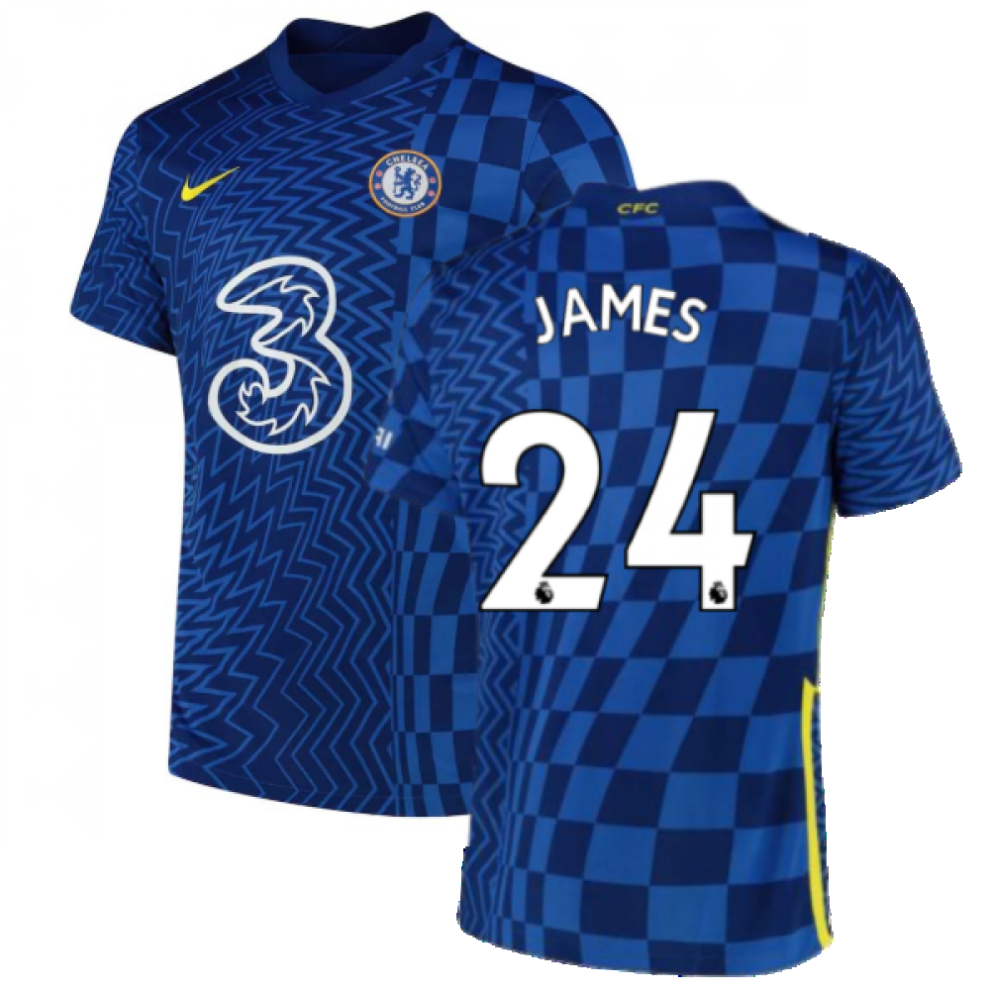 (MB) 2021-2022 Chelsea Home Shirt (Kids) (JAMES 24)