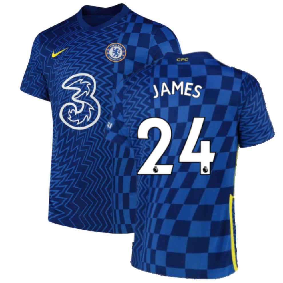 (SB) 2021-2022 Chelsea Home Shirt (Kids) (JAMES 24)