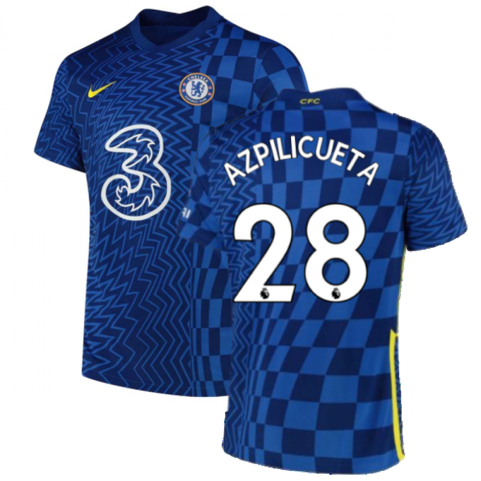 (SB) 2021-2022 Chelsea Home Shirt (Kids) (AZPILICUETA 28)