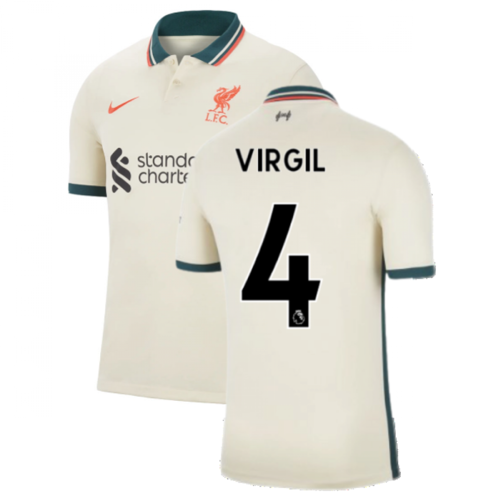 (LB) Liverpool 2021-2022 Away Shirt (Kids) (VIRGIL 4)