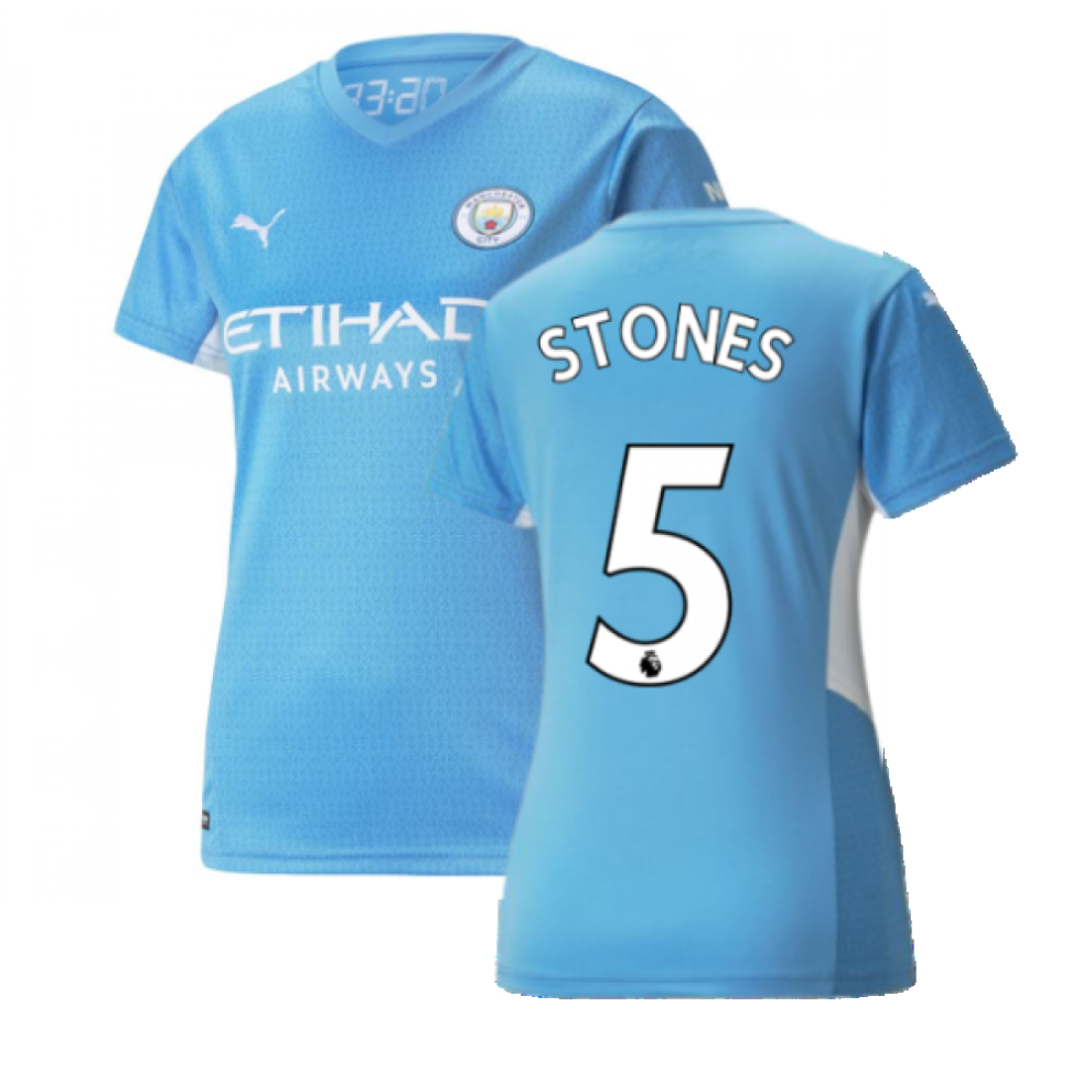 (M) 2021-2022 Man City Womens Home Shirt (STONES 5)