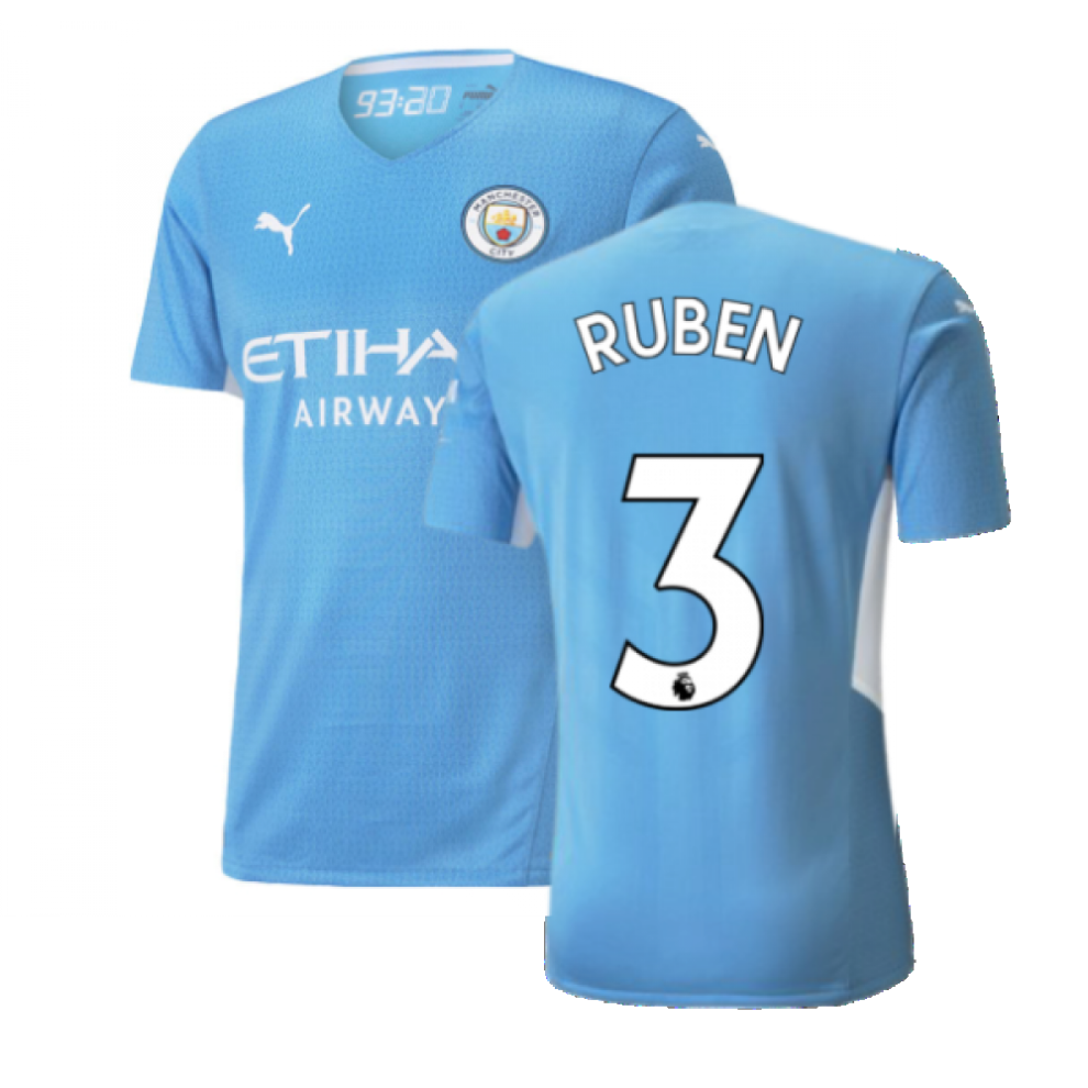 (S) 2021-2022 Man City Authentic Home Shirt (RUBEN 3)