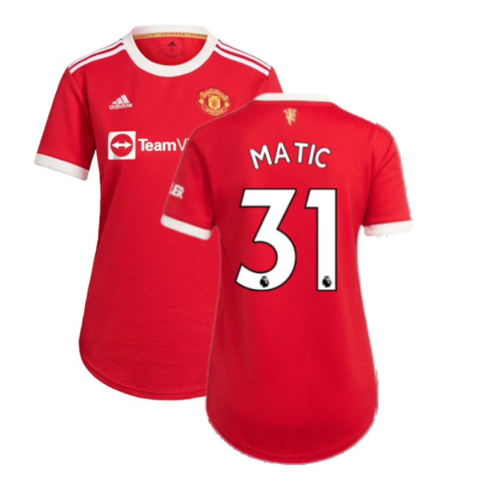Adidas (Xxs) Man Utd 2021-2022 Home Shirt (Ladies) (Matic 31)