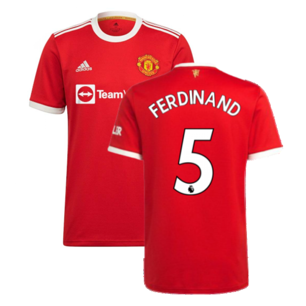 (4XL) Man Utd 2021-2022 Home Shirt (FERDINAND 5)