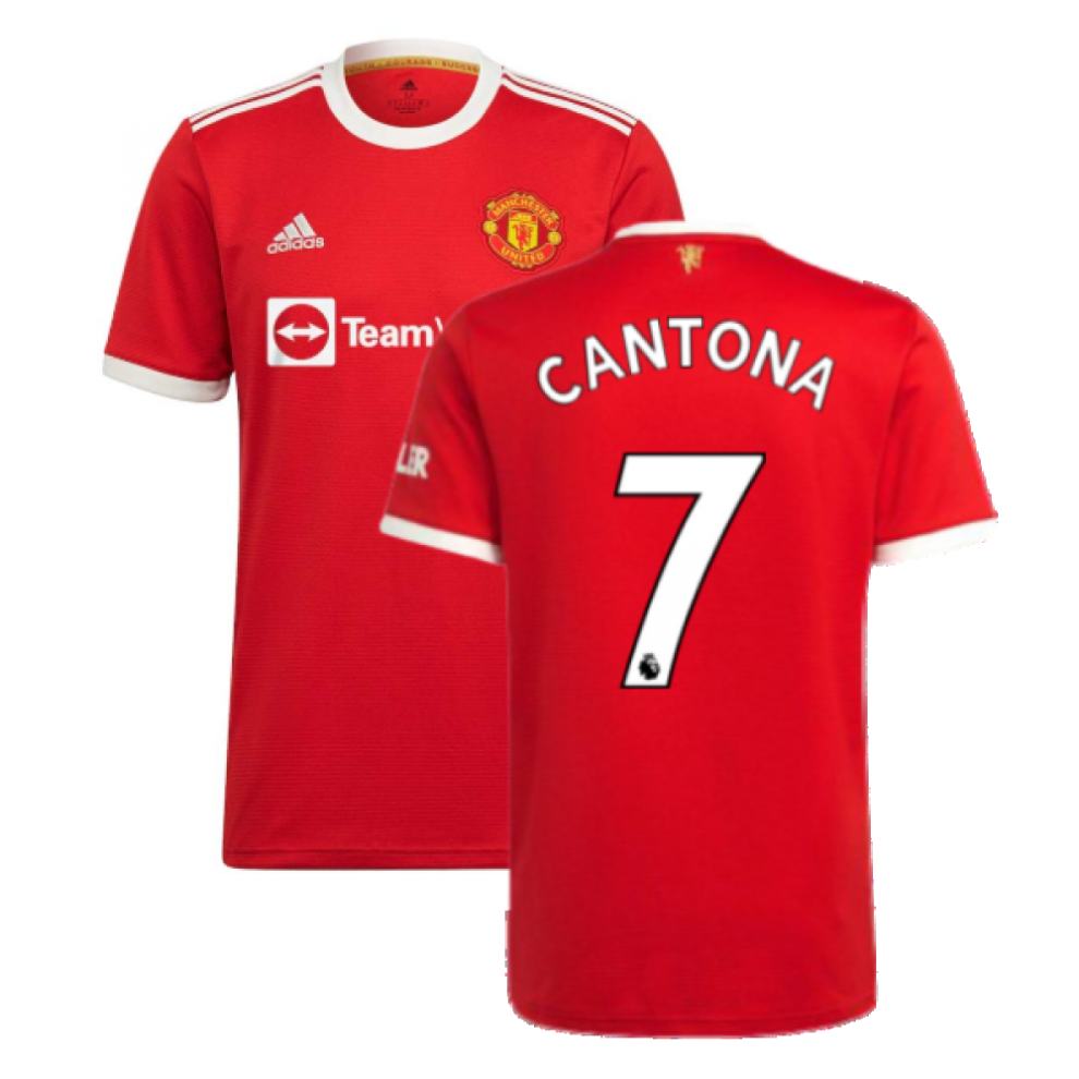 (L) Man Utd 2021-2022 Home Shirt (CANTONA 7)